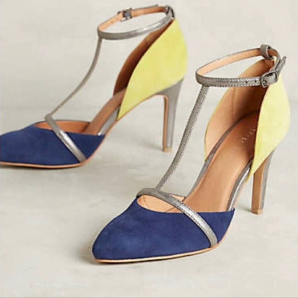 New Anthropologie Lien Do two tone heels size 7